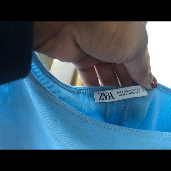 Light blue Zara midi dress - Picture 3 of 4